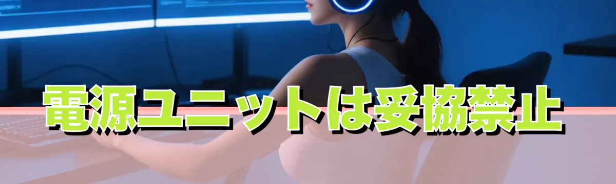 電源ユニットは妥協禁止