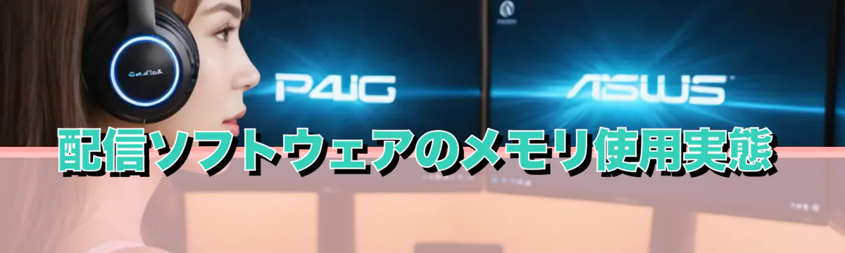 配信ソフトウェアのメモリ使用実態