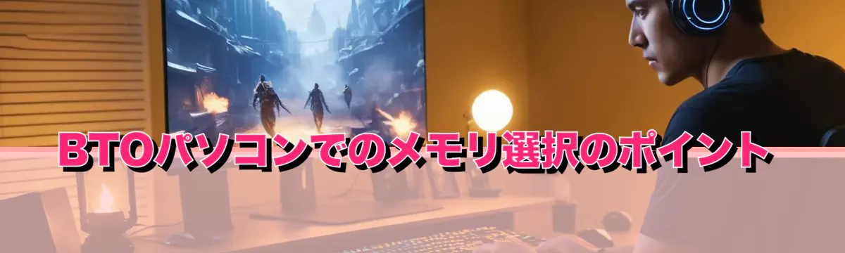 BTOパソコンでのメモリ選択のポイント