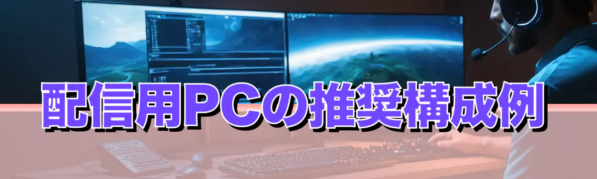配信用PCの推奨構成例