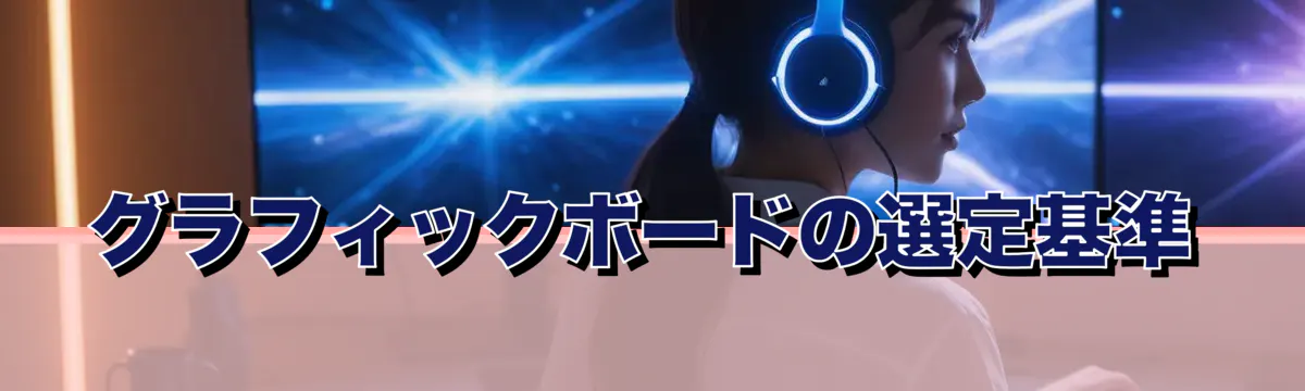 グラフィックボードの選定基準