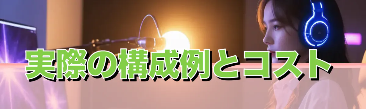 実際の構成例とコスト