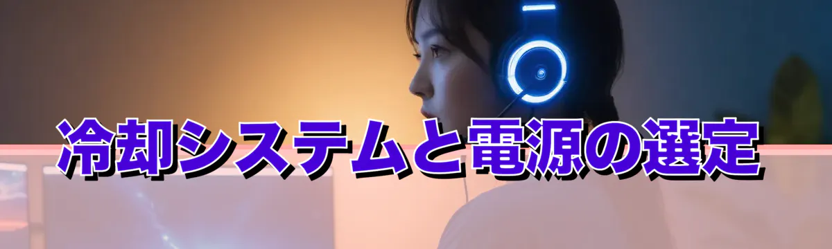 冷却システムと電源の選定