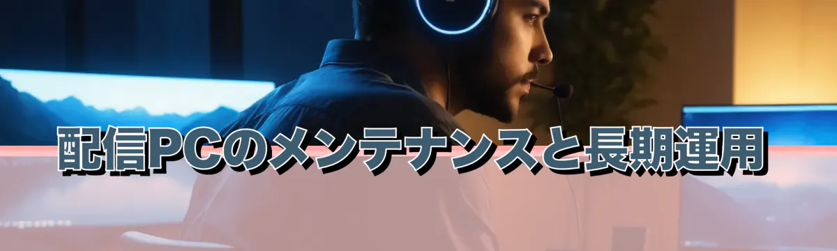 配信PCのメンテナンスと長期運用
