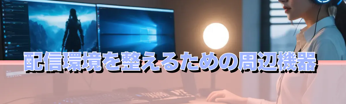 配信環境を整えるための周辺機器