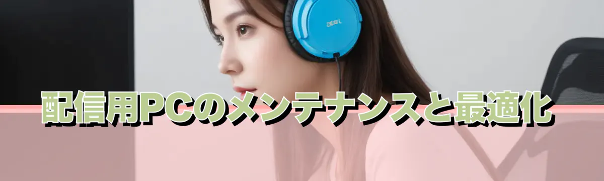 配信用PCのメンテナンスと最適化