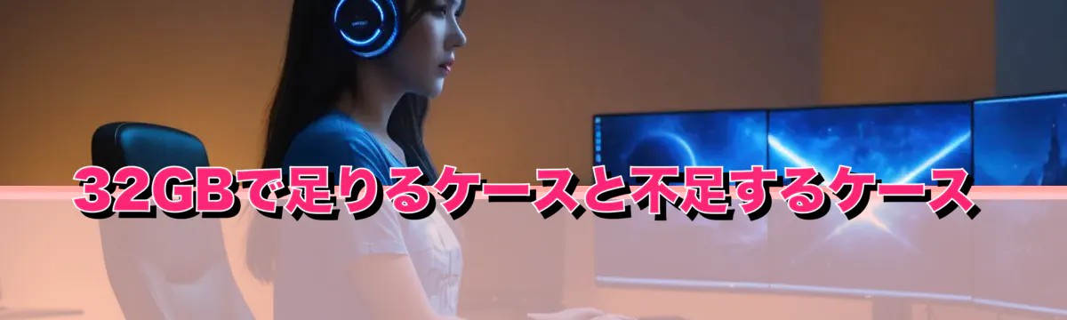 32GBで足りるケースと不足するケース