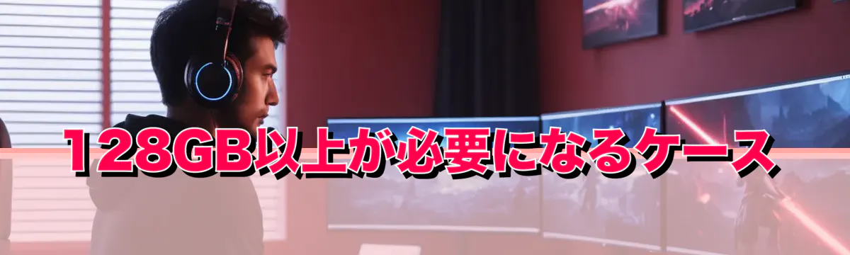 128GB以上が必要になるケース