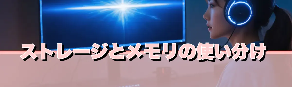 ストレージとメモリの使い分け