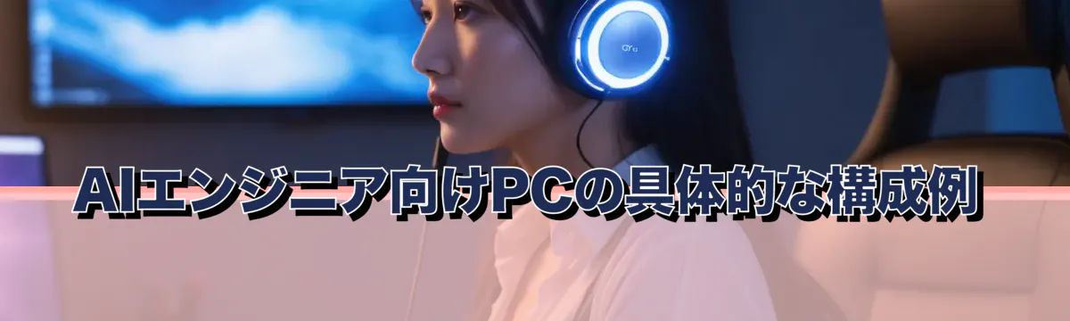 AIエンジニア向けPCの具体的な構成例