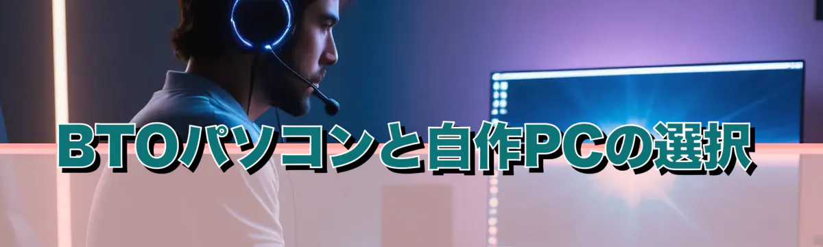 BTOパソコンと自作PCの選択
