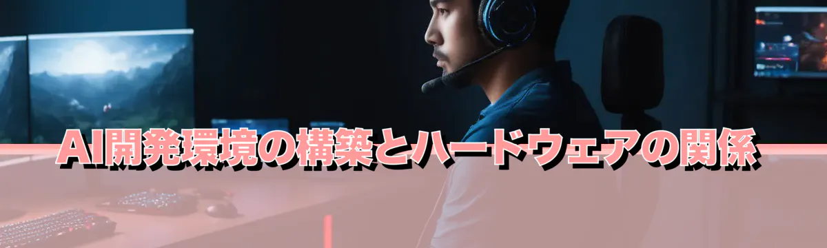 AI開発環境の構築とハードウェアの関係
