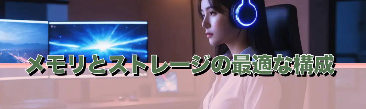 メモリとストレージの最適な構成