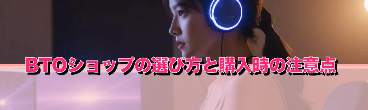 BTOショップの選び方と購入時の注意点