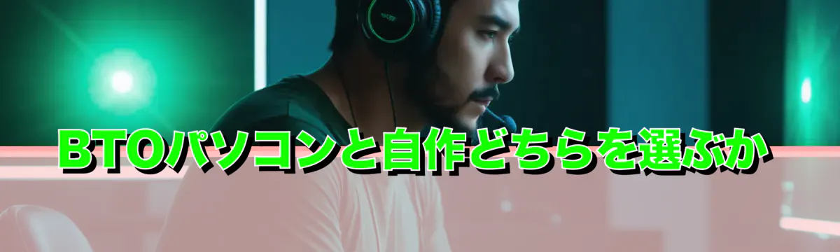 BTOパソコンと自作どちらを選ぶか