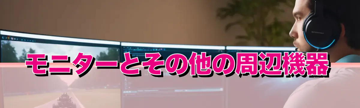 モニターとその他の周辺機器