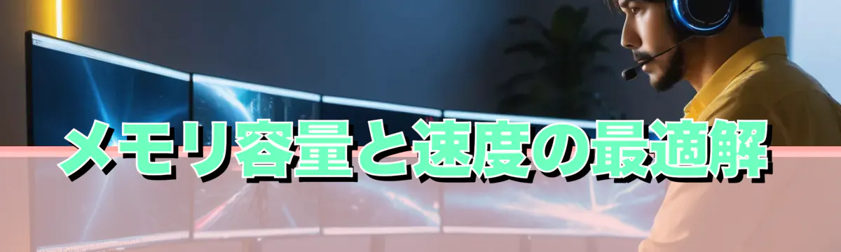 メモリ容量と速度の最適解