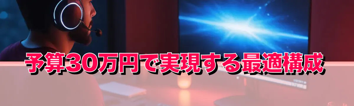 予算30万円で実現する最適構成