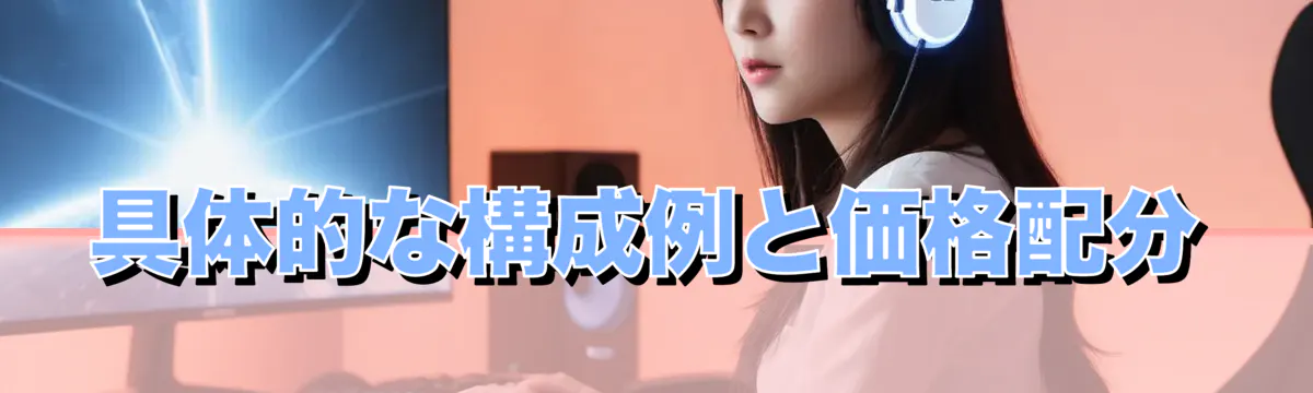 具体的な構成例と価格配分