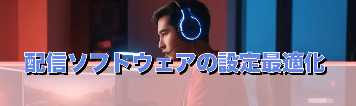 配信ソフトウェアの設定最適化