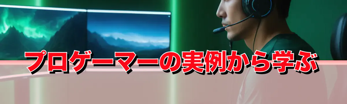 プロゲーマーの実例から学ぶ