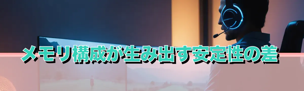 メモリ構成が生み出す安定性の差
