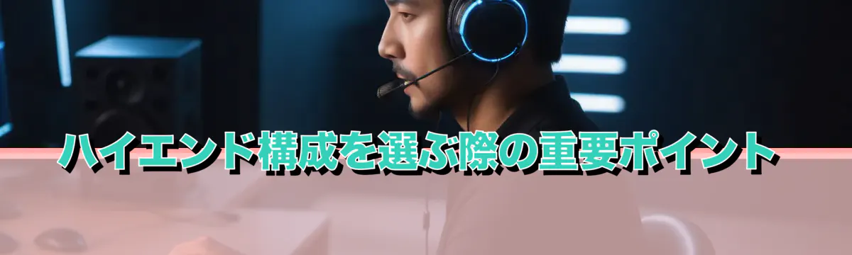 ハイエンド構成を選ぶ際の重要ポイント