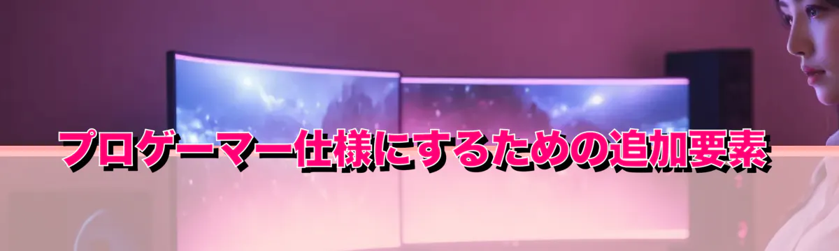 プロゲーマー仕様にするための追加要素