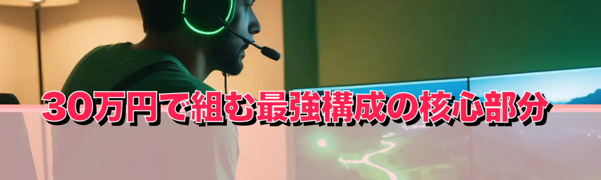 30万円で組む最強構成の核心部分