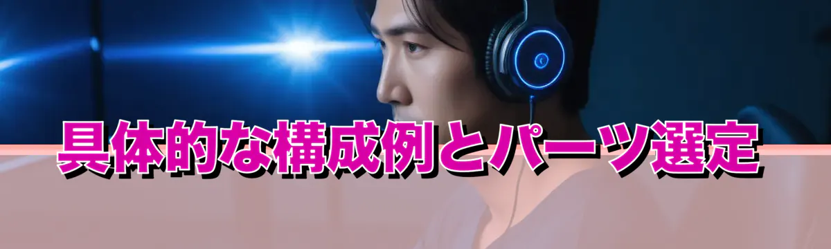 具体的な構成例とパーツ選定