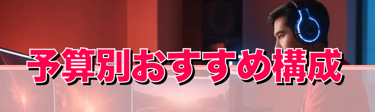 予算別おすすめ構成