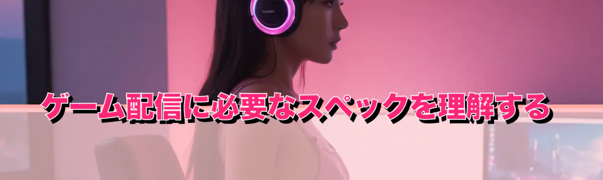 ゲーム配信に必要なスペックを理解する