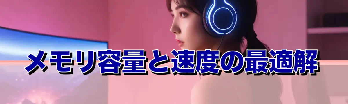 メモリ容量と速度の最適解