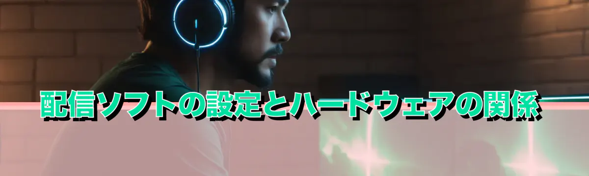 配信ソフトの設定とハードウェアの関係