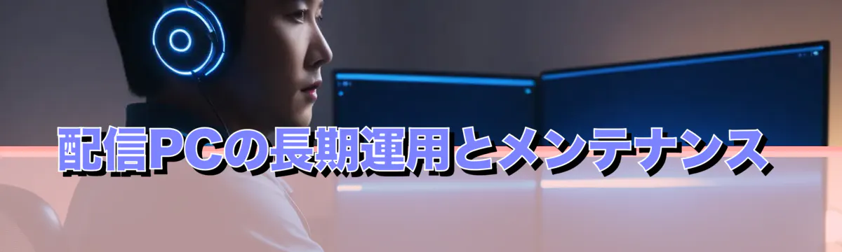 配信PCの長期運用とメンテナンス