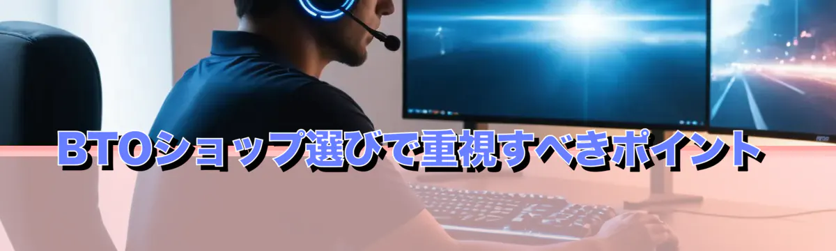 BTOショップ選びで重視すべきポイント