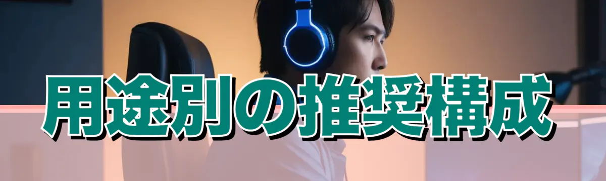 用途別の推奨構成