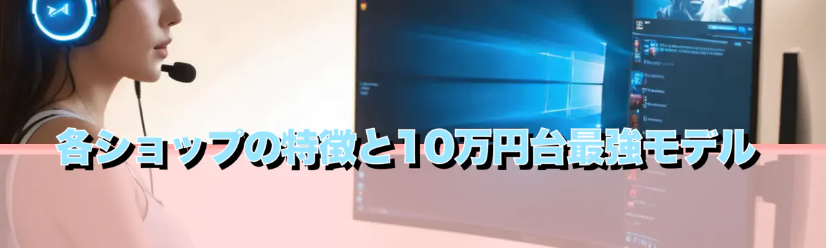 各ショップの特徴と10万円台最強モデル