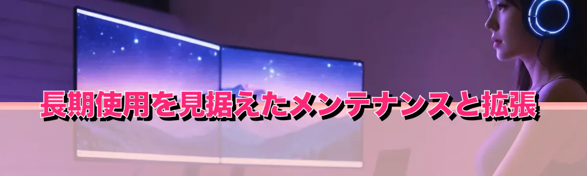 長期使用を見据えたメンテナンスと拡張