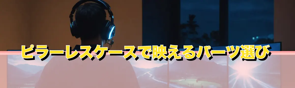 ピラーレスケースで映えるパーツ選び