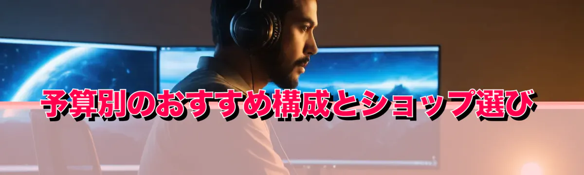 予算別のおすすめ構成とショップ選び