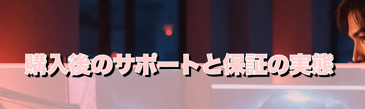 購入後のサポートと保証の実態