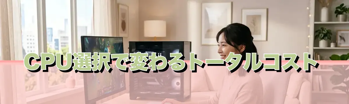 CPU選択で変わるトータルコスト