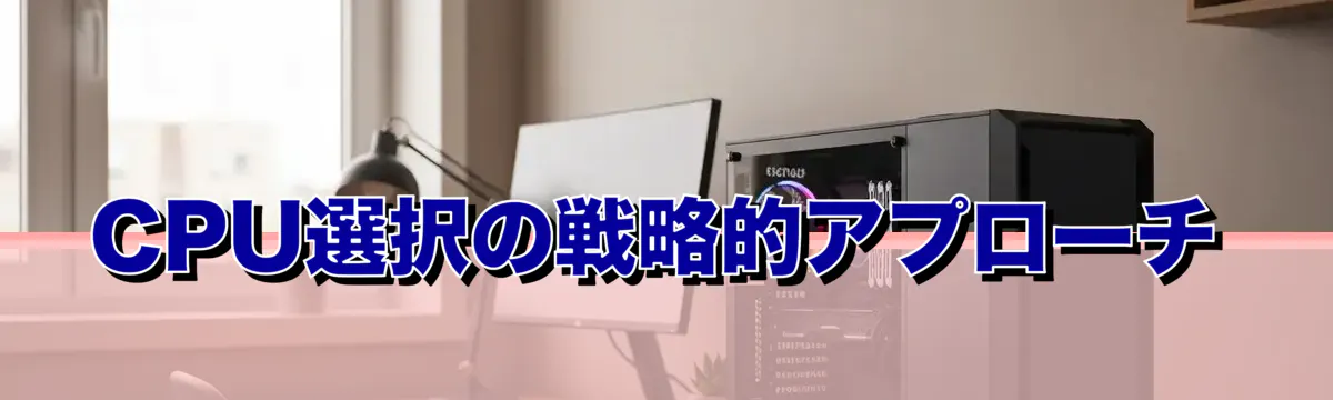 CPU選択の戦略的アプローチ