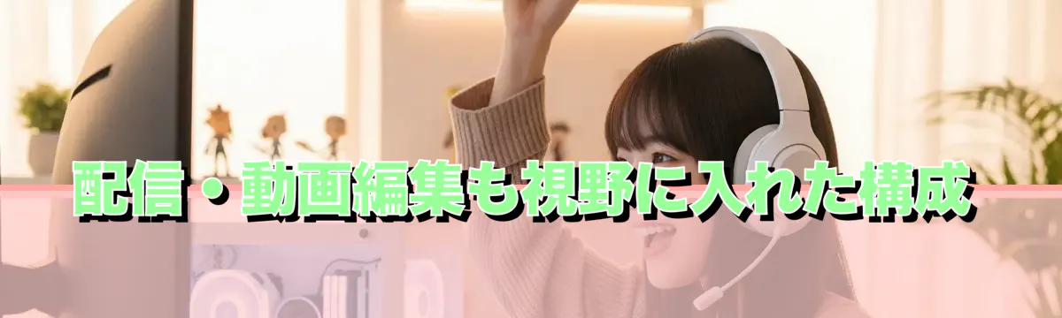 配信・動画編集も視野に入れた構成