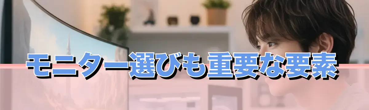 モニター選びも重要な要素