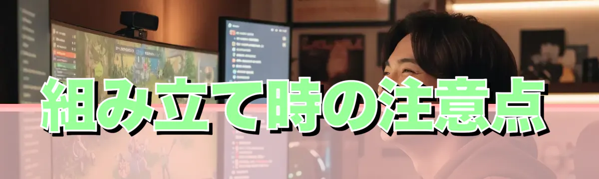 組み立て時の注意点