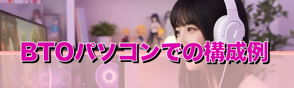 BTOパソコンでの構成例