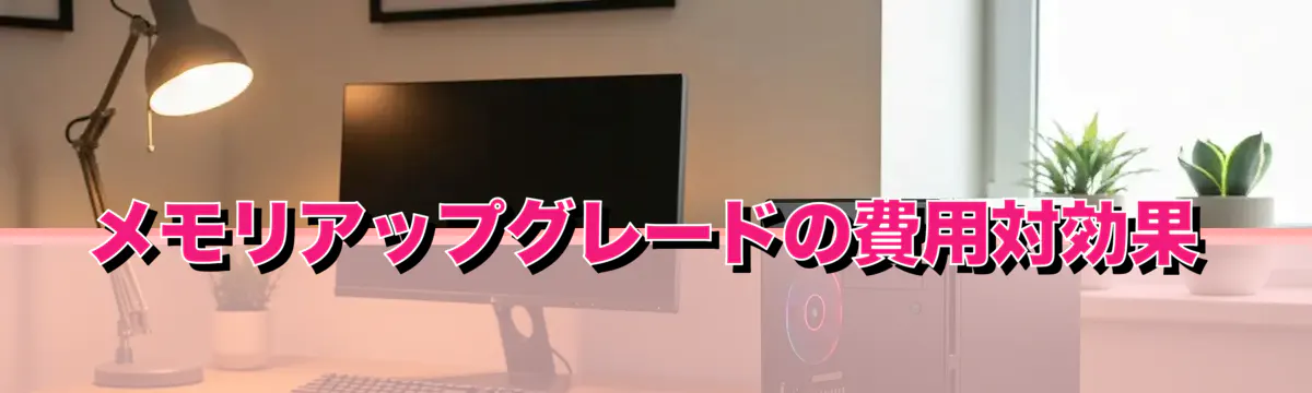 メモリアップグレードの費用対効果