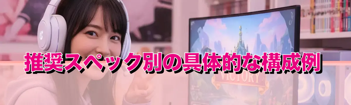 推奨スペック別の具体的な構成例